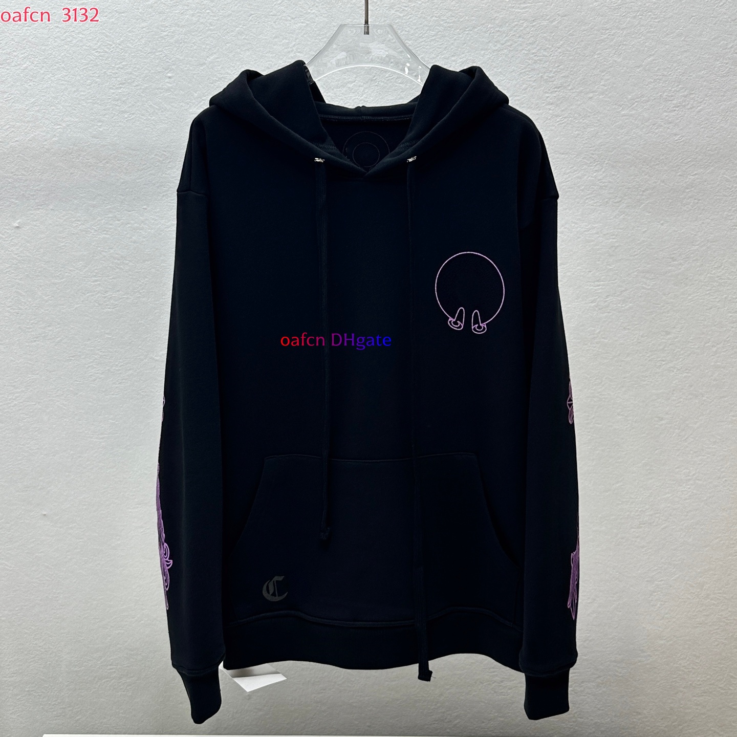 Sweat à capuche pour hommes Pull à capuche Pull à capuche à la mode Hip-Hop Casual Top Foti Skull Pantalon imprimé Black Warrior Sparkling Pink F