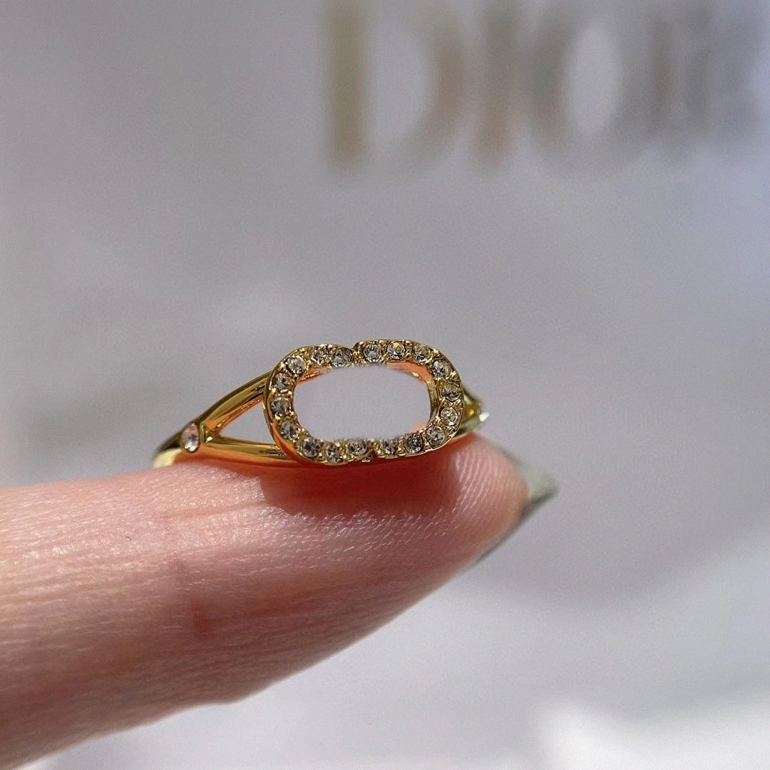 Diamond Ring Gift Ring for women Designer rings Gold Plated Stainless High Version designer jewelry 18K Elegant band Rings d5kv#