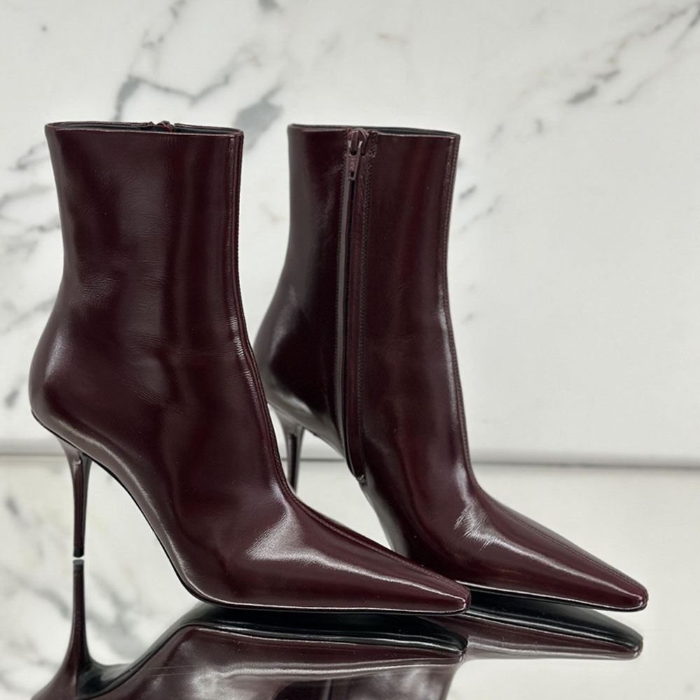 Botas de tacón de aguja con punta cuadrada para mujer, con cremallera lateral, estampado de guepardo, estampado de serpiente, botas de moda, botines