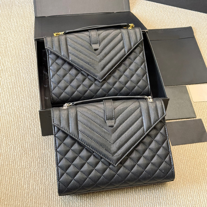 Designer bag luxury black envelope bag large capacity fashionable shoulder bag suede casual classic crossbody bag superstar same style handbag