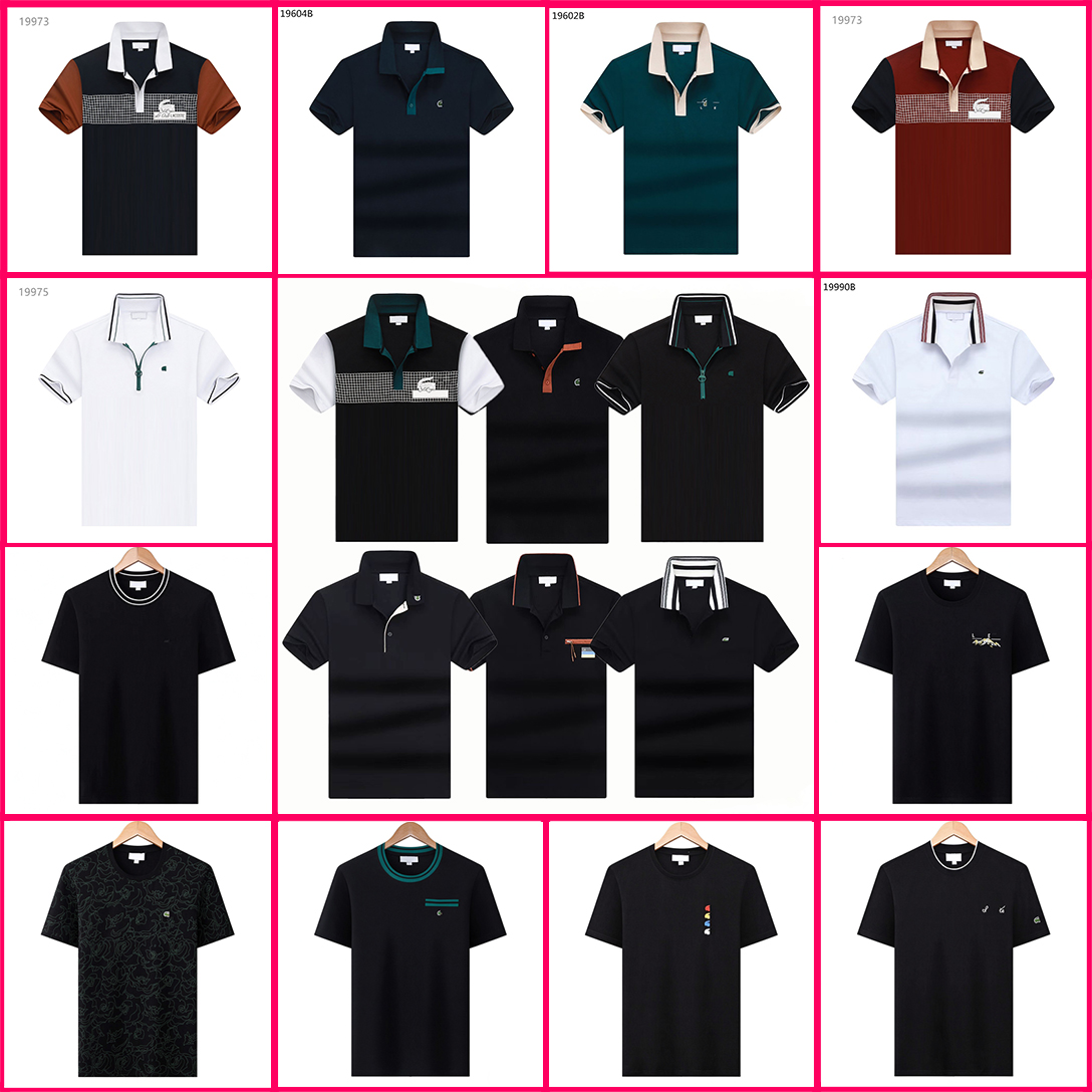 Designer Mens psycholys bunyly Polo Crocodile Tshirt Golf T Shirt Brand Cotton Tees lacote Shirts Summer Tops Italy Sports Business Clothes Breathab