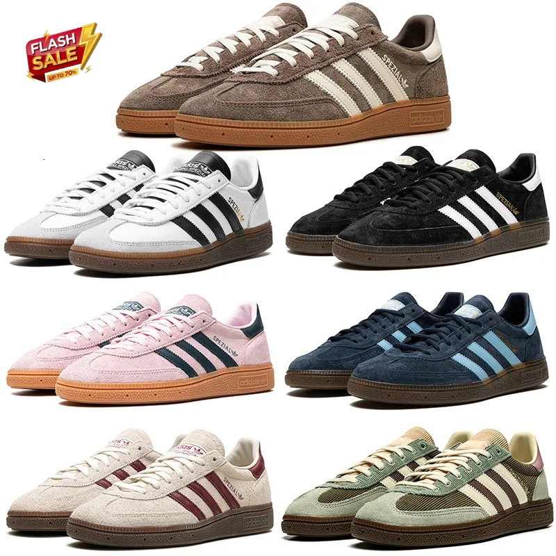 Designer Handball Spezial shoes designer for men women classic brown leopard point navy blue pink black white mens womens sneakers plat Shoes Sneake