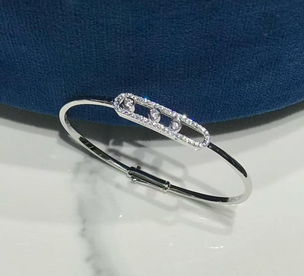Mesikaa Charm Bracelet Bijoux Designer Messikaas Bijoux Bracelet De Luxe Pour Femme Hommes Luxe Bracelet Bijoux Trois Diamants Incrustés Slide Br