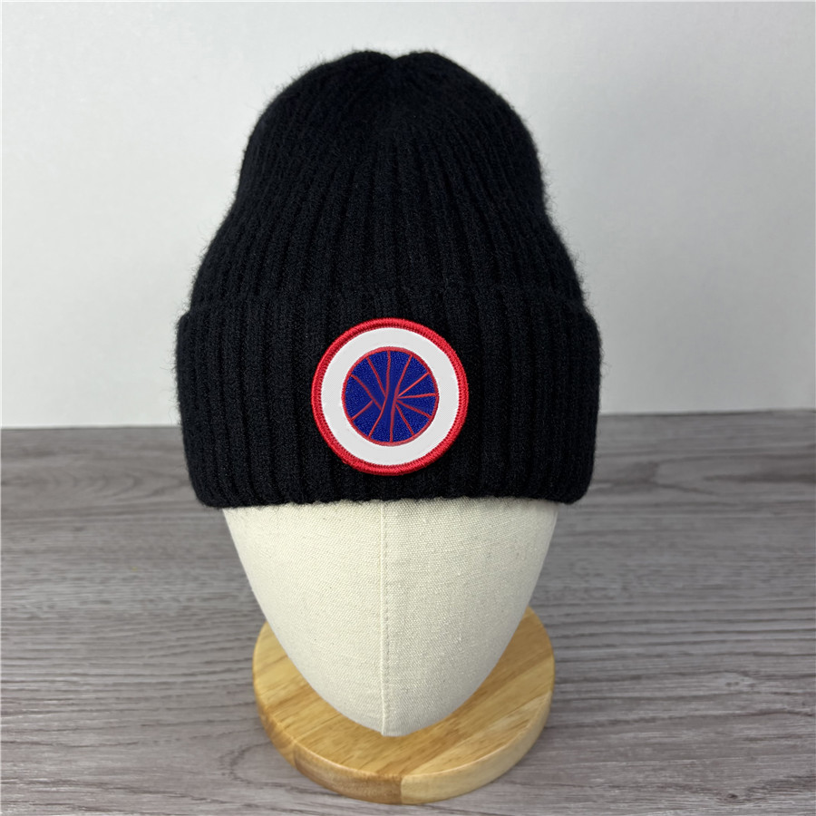 Designer Winter Knit Beanie Hat For Men Women Solid Black Outdoor Cap Daily Wear Cotton Beanies Ski Hat