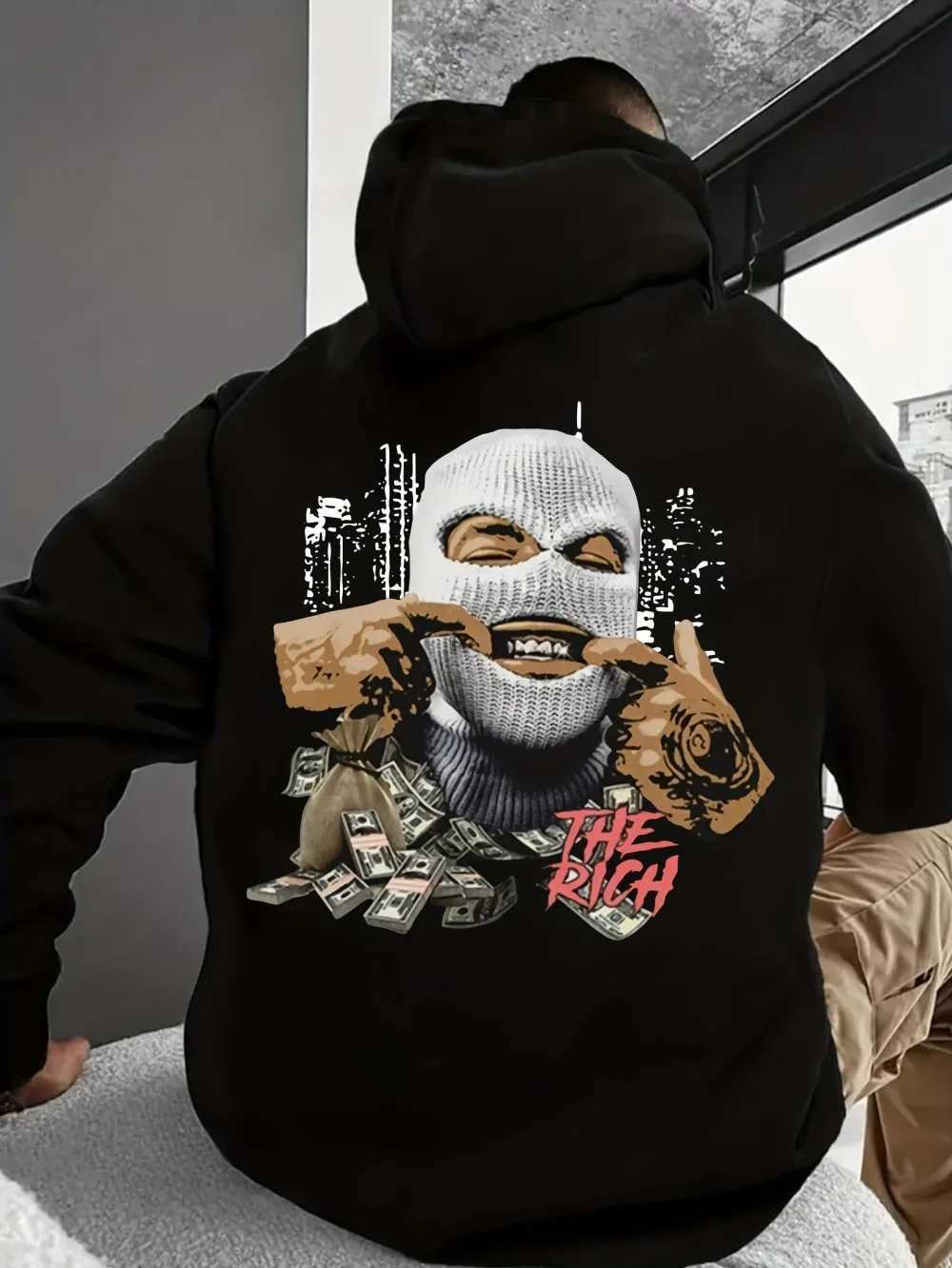2025 Autumn New Fashionable Men's Avatar Printed Comfortable Soft Hoodie Outdoor Urban High Street Clothing C2601020
