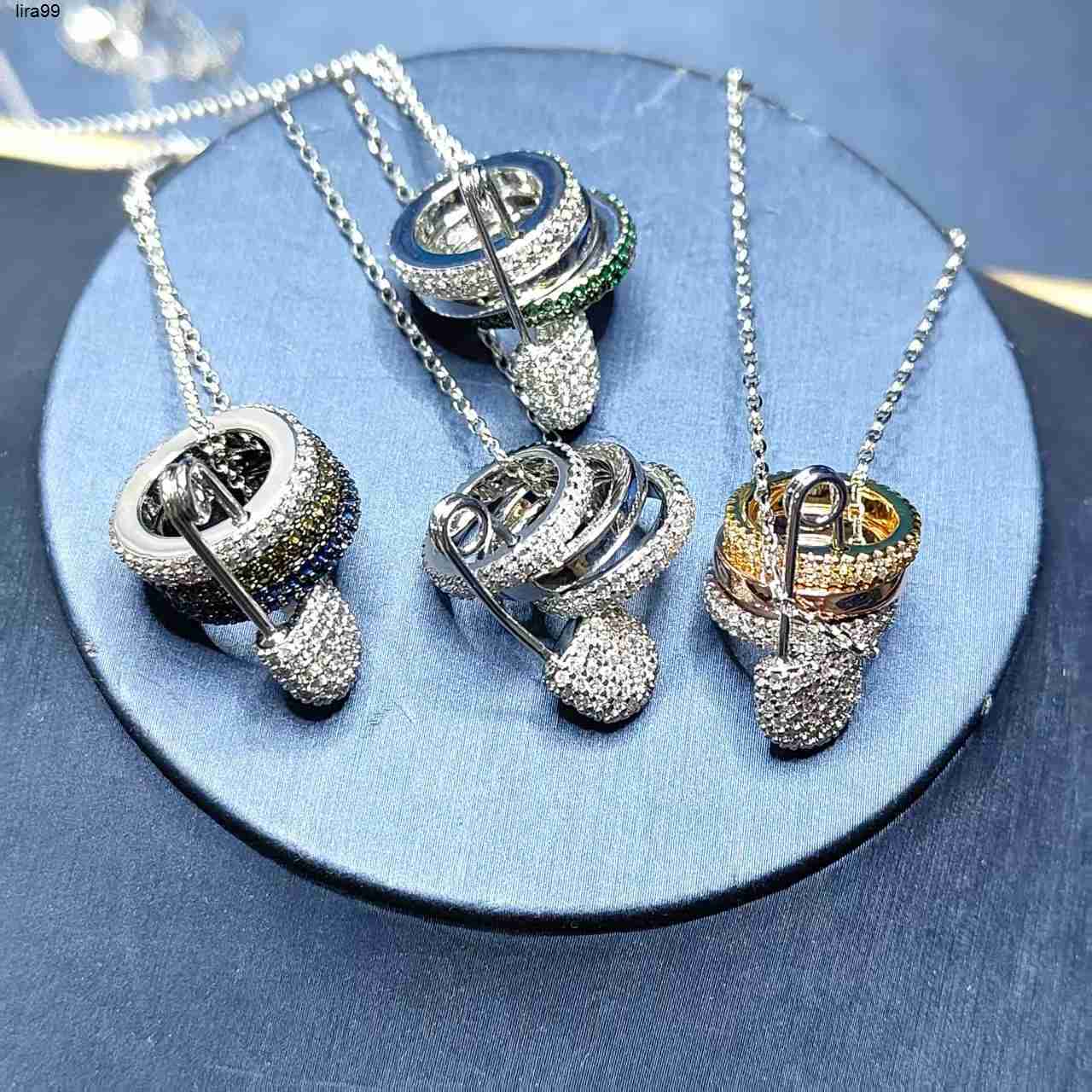 Band Rings luxury jewelry designer apmmonacos ring for woman engagement Light Luxury PinRingPersonalized and Elegant Three Ring Zirconia Diamond Ind