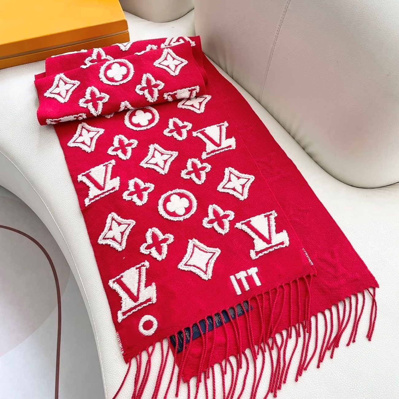 designer scarf Luxurious Women's Shawl - Double-sided Tassel Wool Scarf - Suitable For Autumn And Winter - Provides Outdoor Warmth - Fashionabl