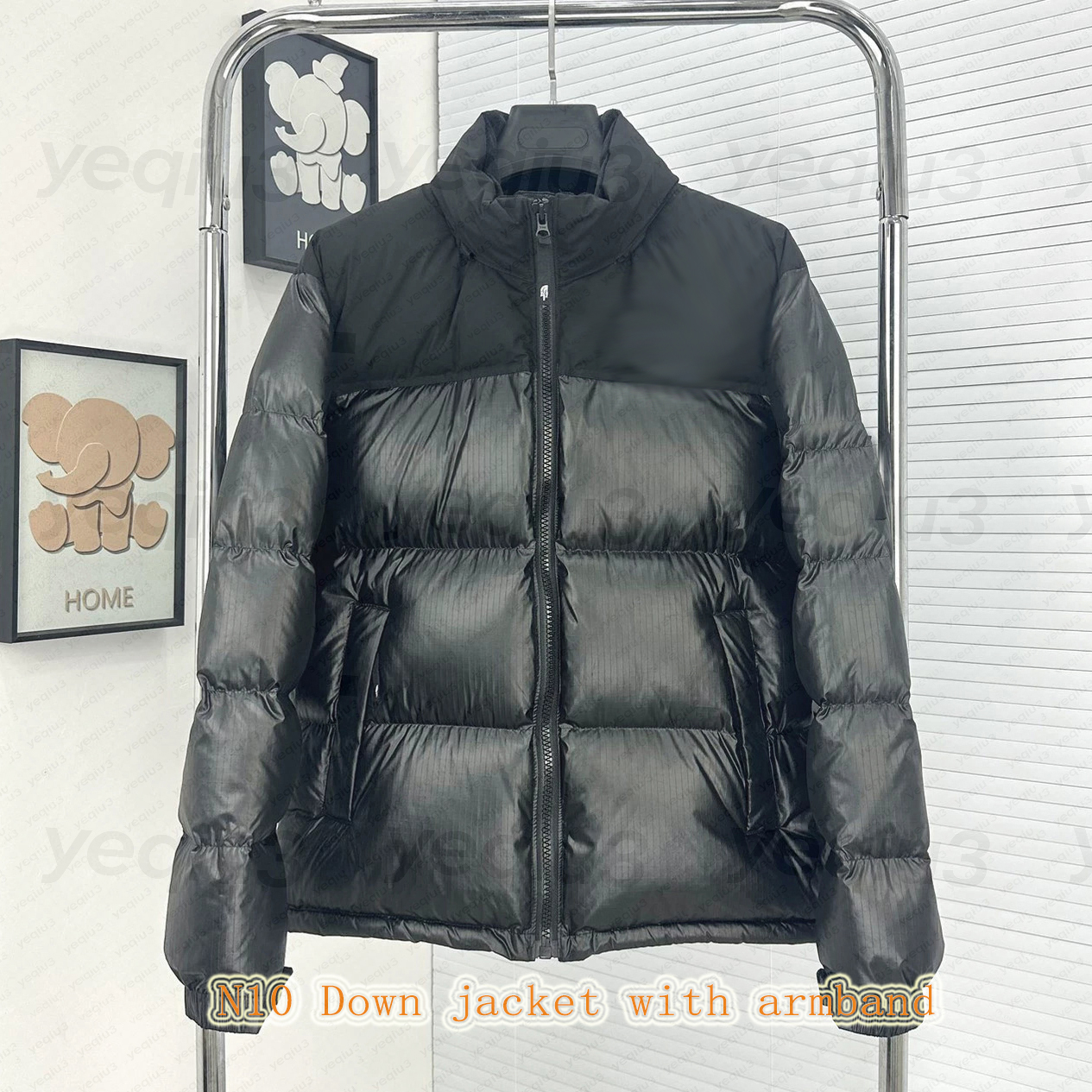 Mens Down Jacket Puffer Coat Asian size puffer Jacket Winter Large grid High Quality White Duck Down Outdoor cold resistant and warm down jacket