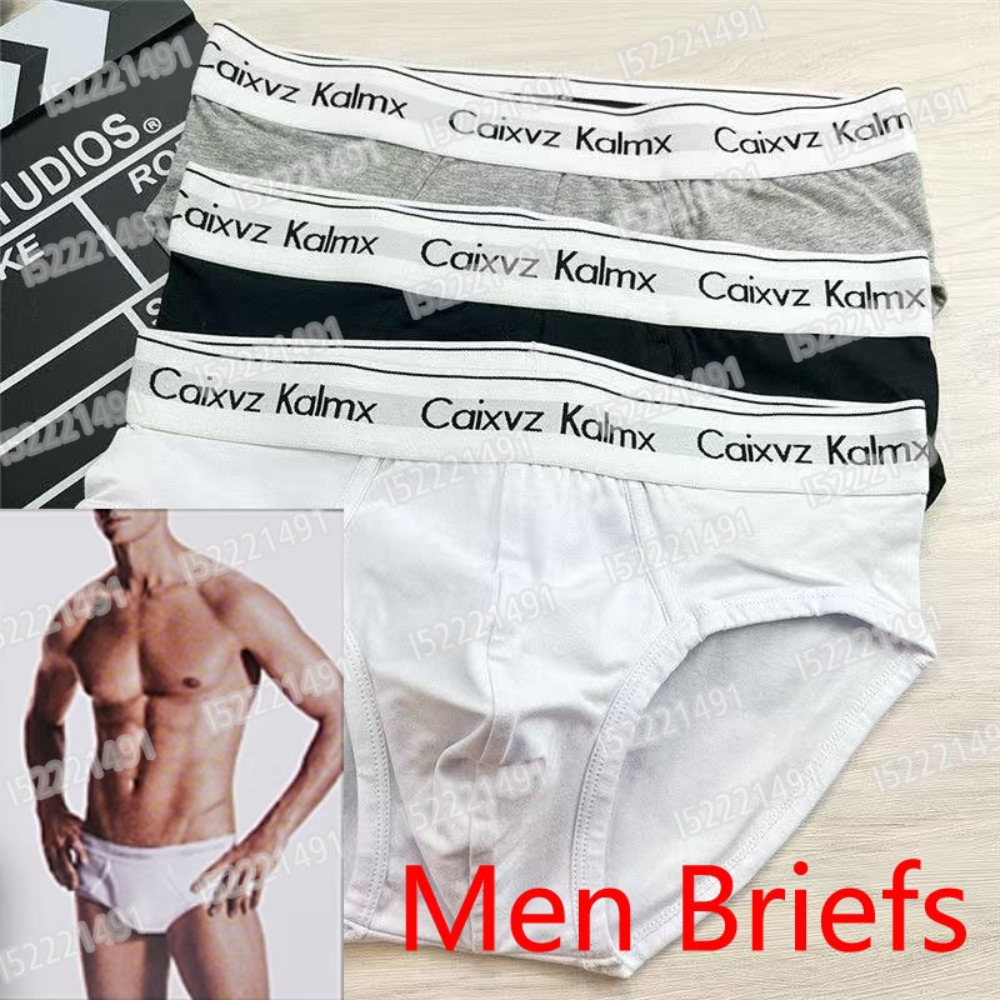 5 pairs of pure cotton three-ply men's letter underpants, pure cotton mid-waist student briefs, comfortable and breathable sports underpants bo