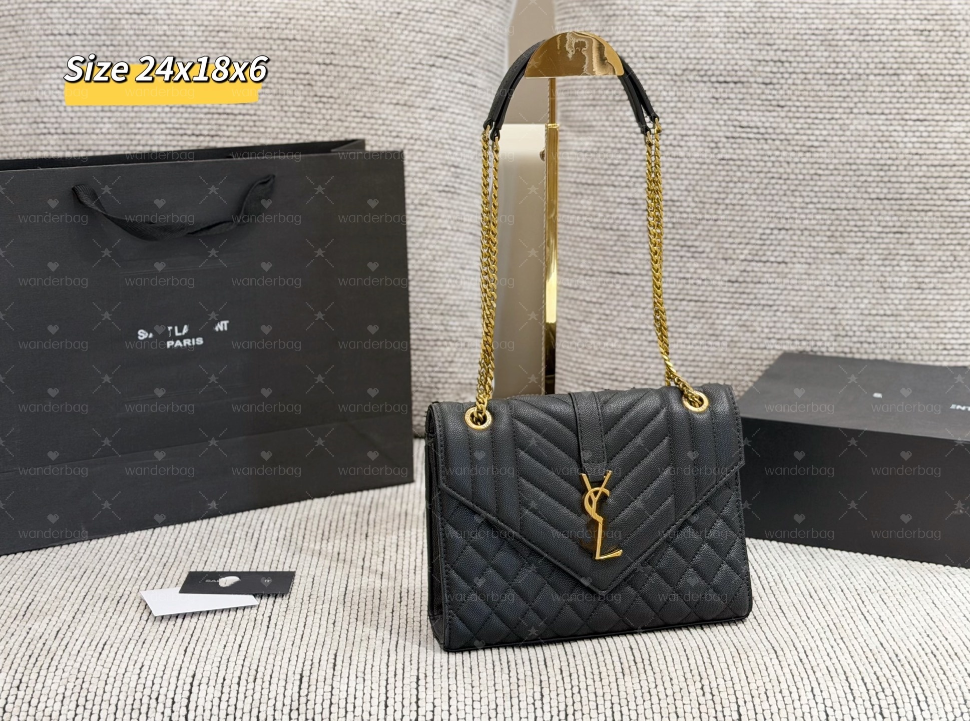designer bag Envelope chain shoudler bag black grain embossed calfskin Crossbody Luxury Womens tote leather pochette metis messenger bags evening ba