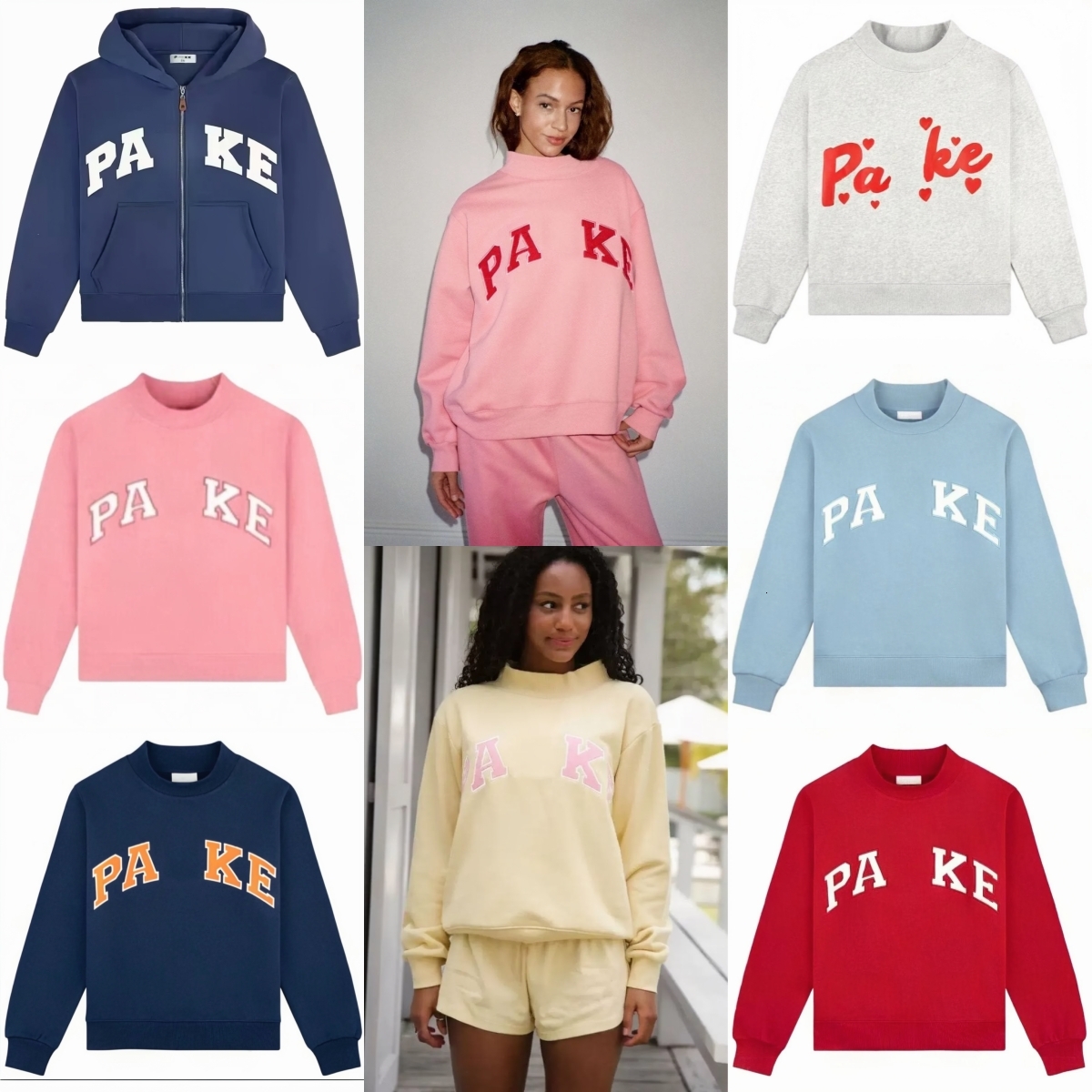 100% cotton womens mockneck sweatshirt spring autumn outdoor casual hoodies daily outfit woman loose fit sweatshirts designer parke hoodie