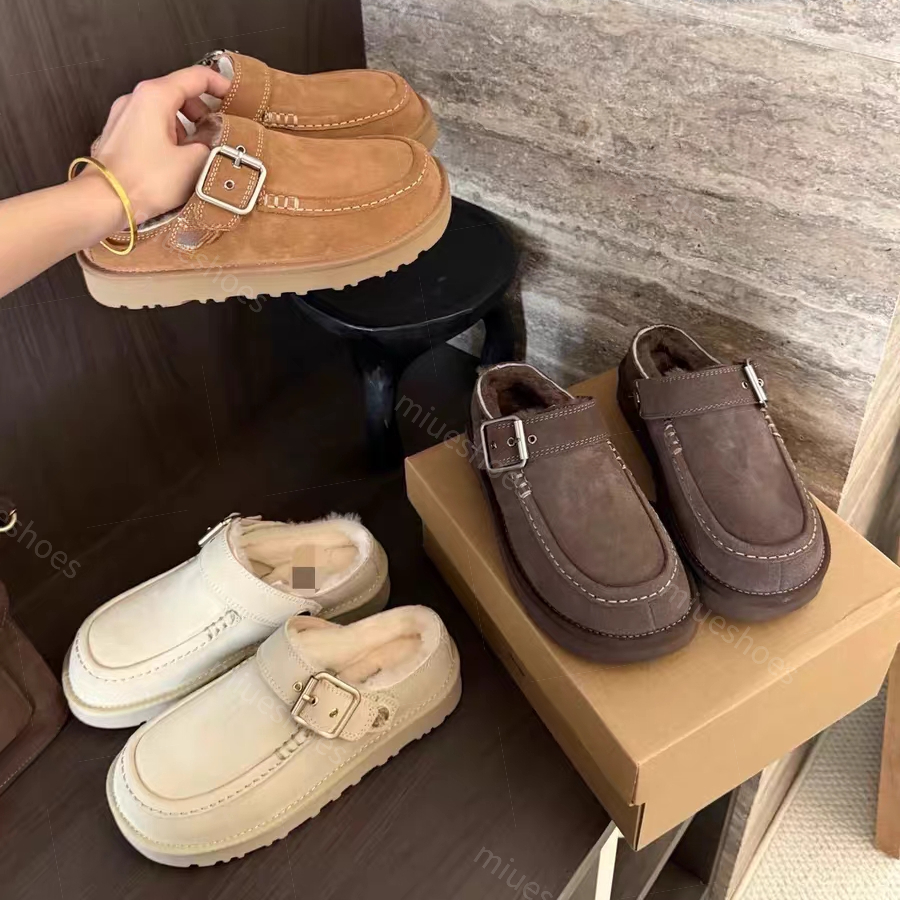 Designer boots womens platform booties snow winter boot Tasman Slippers mustard eed Chestnut Sand Fur Slides Sheepskin warm Bowtie Slipper