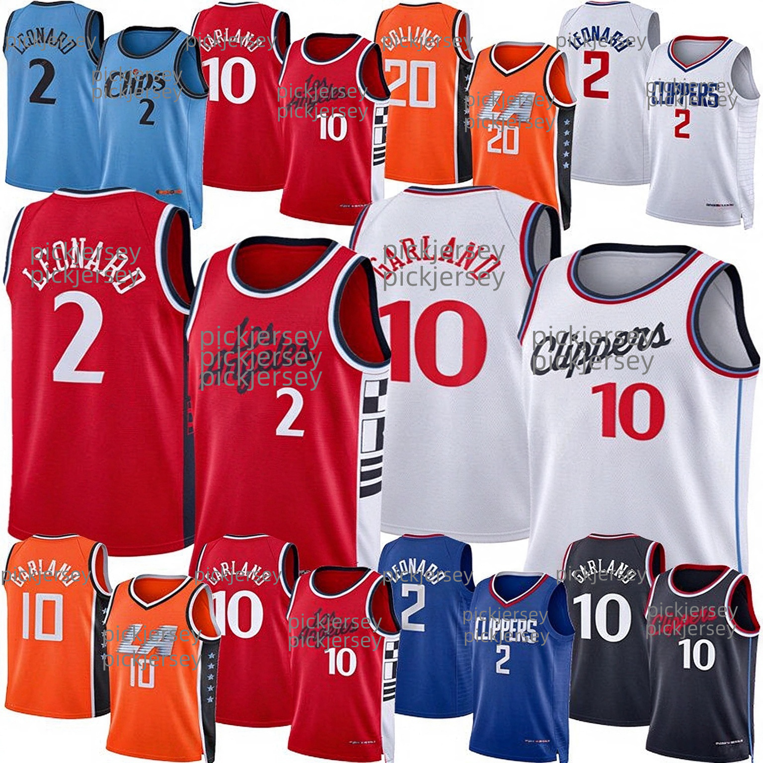 LA Clipperss Basketball Jersey Kawhi Leonard Darius Garland John Collins Bennedict Mathurin Miller Bogdan Bogdanovic Bradley Beal Lopez Jackson D