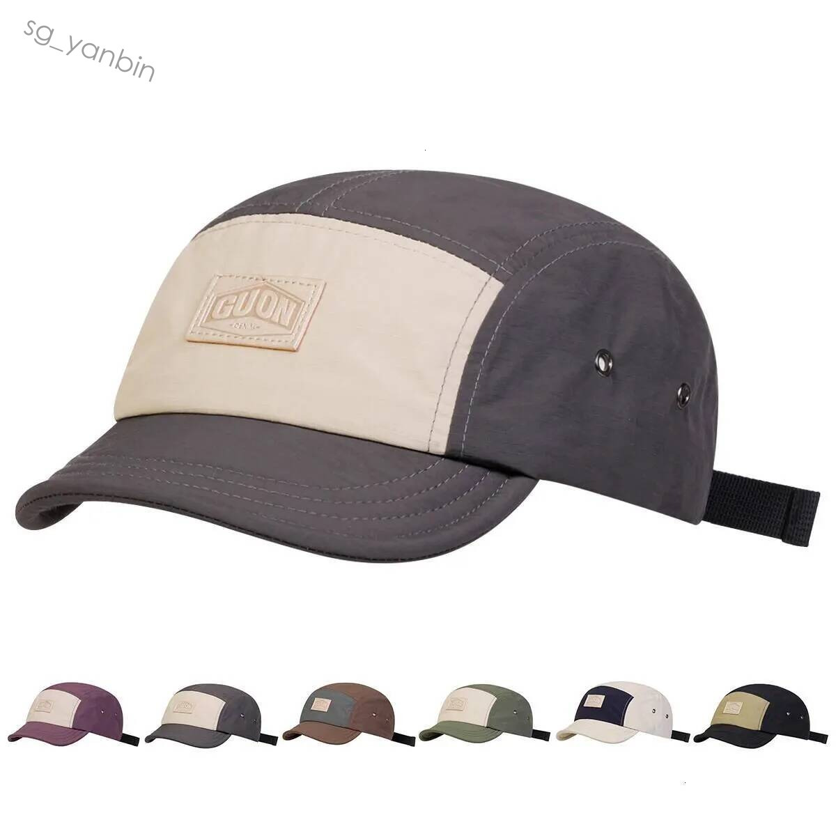 Unisex CUON DENIM Letter Leather Label Baseball Caps Quick Drying Spring and Autumn Casual Sunscreen Hat Hot
