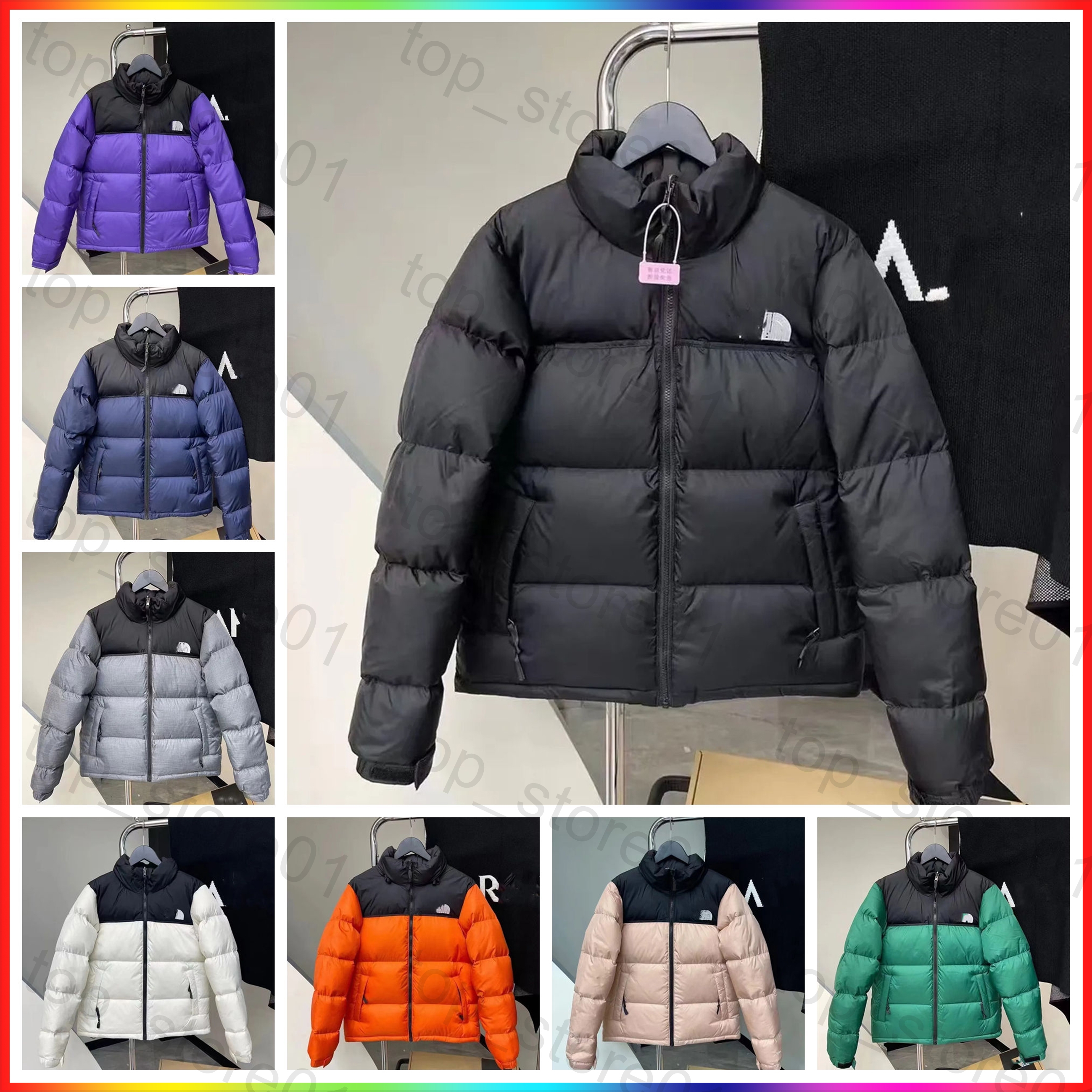 2026 Face jacket Men Jacket Designer Puffer Jacket Embroidered 700 Down Jackets Coats Peak Purple Unisex Unisex Long Sleeve Zipper 700 Fill-down War