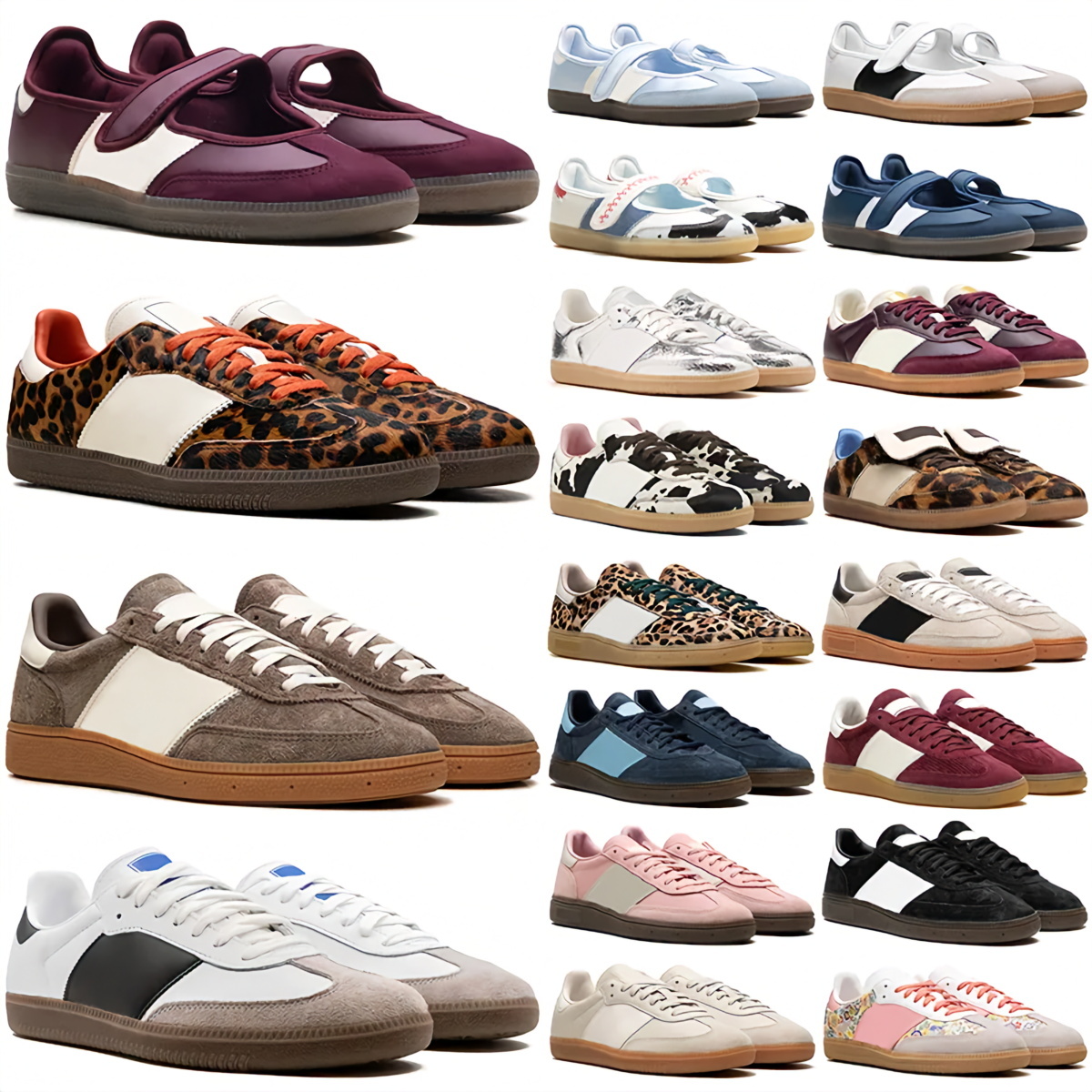 Designer Mary Jane shoes Vintage GAT Style German Trainers Women Men Suede Leather Casual Retro Sneakers Flat Outdoor Sports Non Slip Daily Shoes