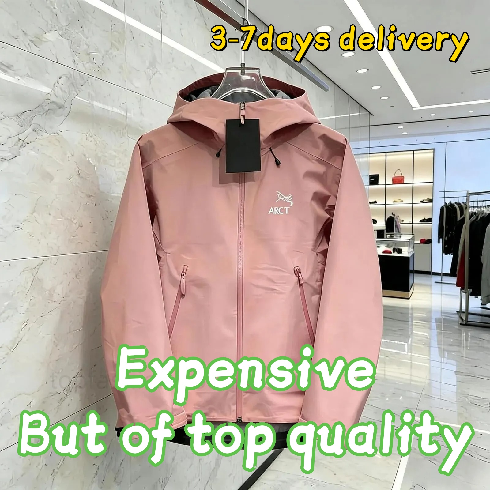Arcctteryxness Unisex Beta Style Hard Shell Jacket Goretex Fabric Hooded Rain Coat Waterproof Windproof Full Zip Outdoor Hiking Ski Outerwear For Me
