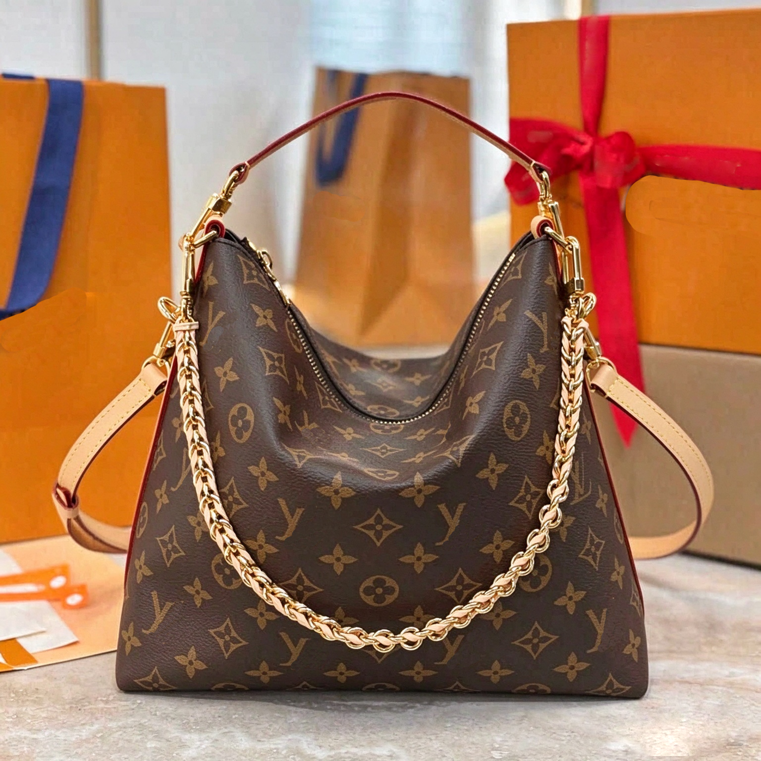 2026 Fashion Show New Arrivals: Designer Bags Luxury Shoulder Bags Trendy Handbags Hobo Bags Bucket Shaped Bags Vintage Floral Chain Bags Genuine Le