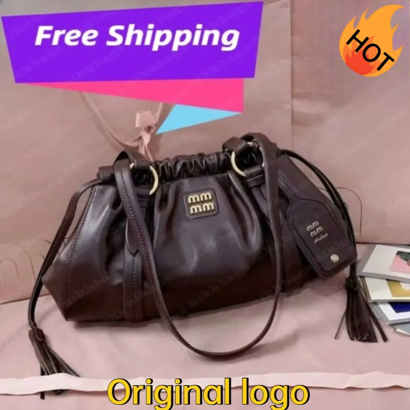 new top matelasse wander arcadie sac luxe designer bag underarm minimalist fashion leather bags tote bag Plain handle bag black wander tassel AD