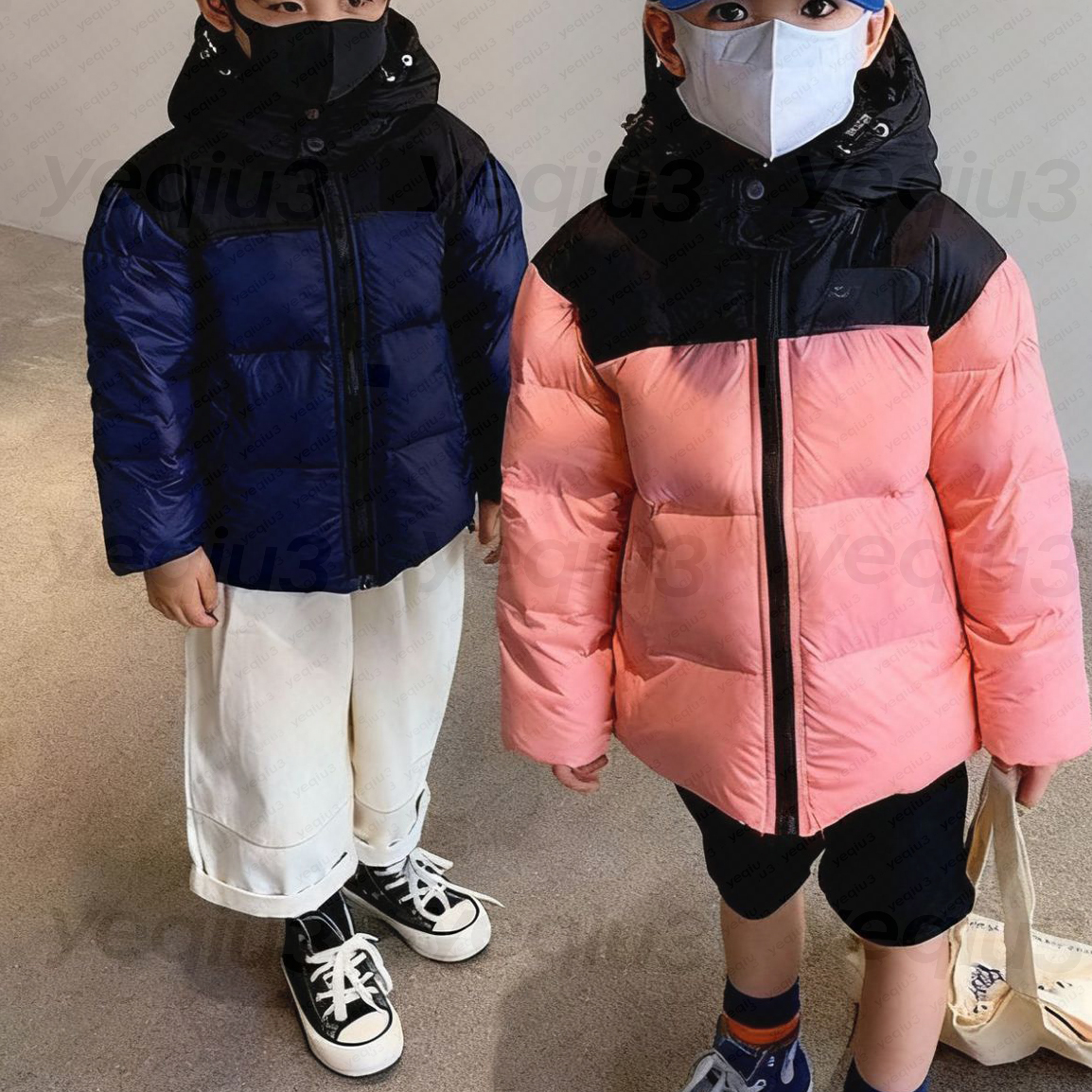 Doudoune homme manteau bouffant taille asiatique veste d'hiver doudoune haute qualité canard blanc enfants doudoune chaude