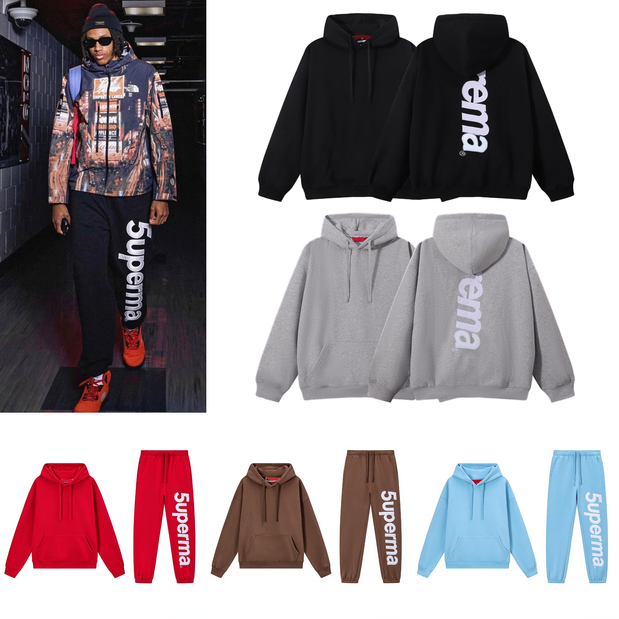 Men Streetwear Designer Hoodie Zip Up Zipper Hooded Sweatshirt Long Sleeve Casual Hoody Sweater Comfort Dandy Hoodie Designer Sweatshirt Tops Fashio