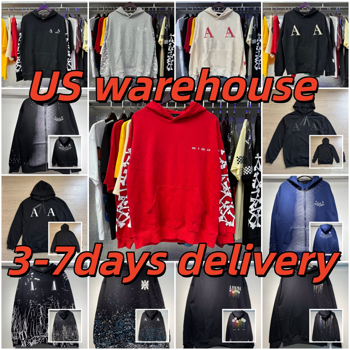 Hoodies Designer voor heren Dames Katoen Mode Trui met lange mouwen Pullvoer Capuchon Vooraan Grote zak Shirts Tops Dames Pullvoers