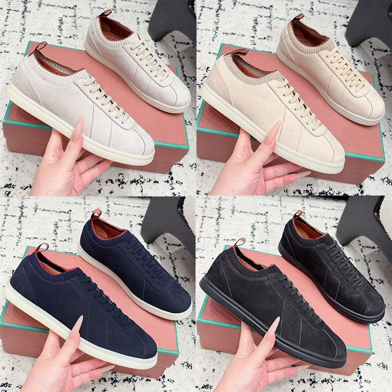 Luxury Ladies Knitted Collar Casual Shoes Flexible Non Slip Sole Simple Business Style Casual Womens Suede Sports Shoes Suitable Tavel Driving Walk