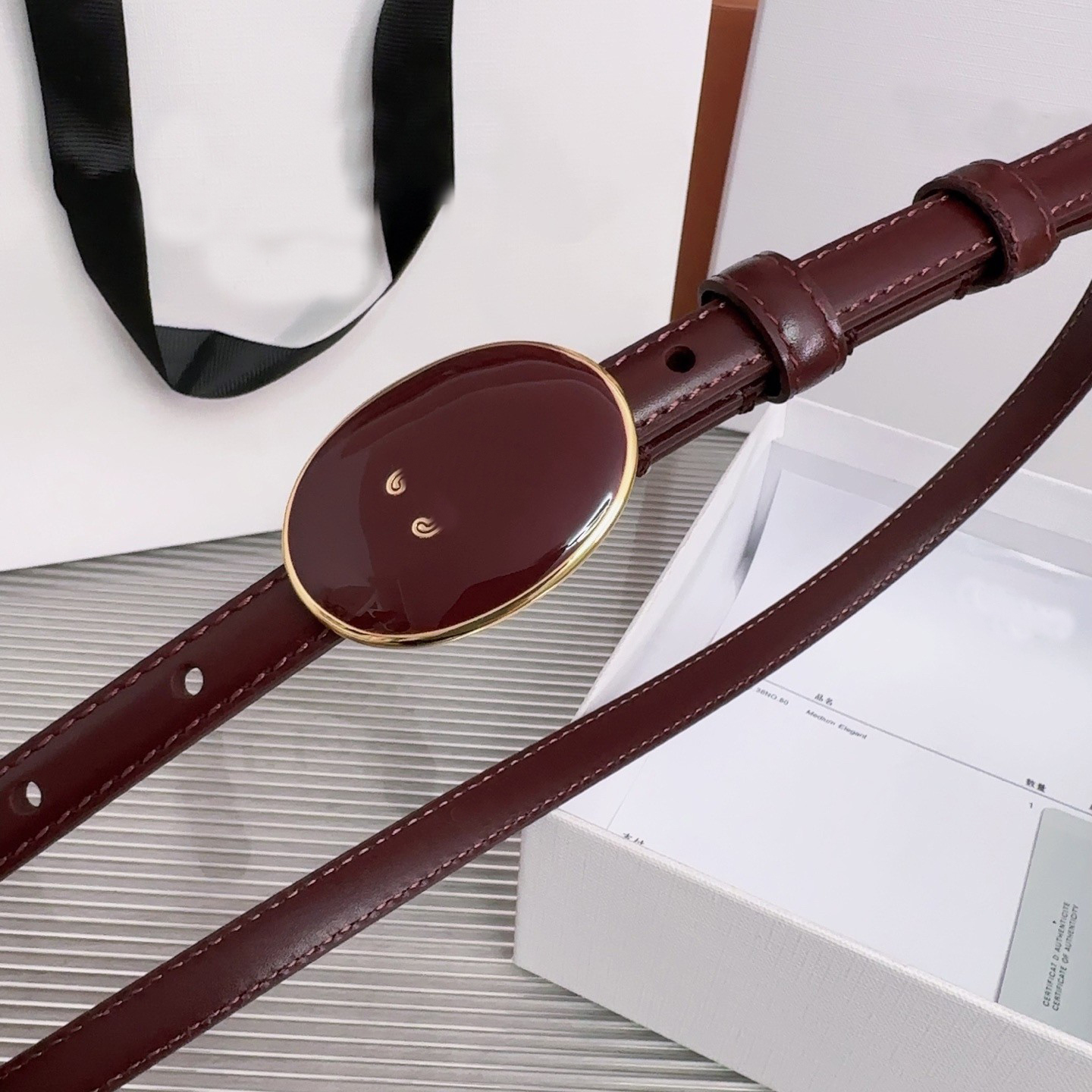 luxury designer belt fashion women belts thin black belt 12A width 13mm oval enamel black buckle leather belt thin waist belt for dresses coats with