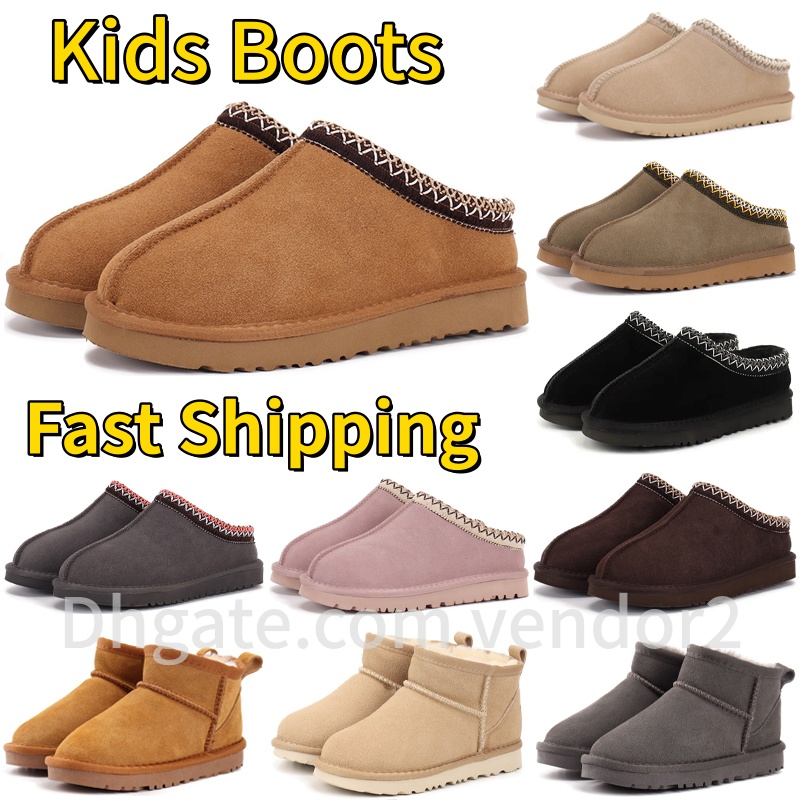 Kids Tasman Boots Slippers Toddler Baby Australia Boots Booties Classic Ultra Mini Girls Shoe Children Baby Kid Youth Designer Snow Boot Bailey bow