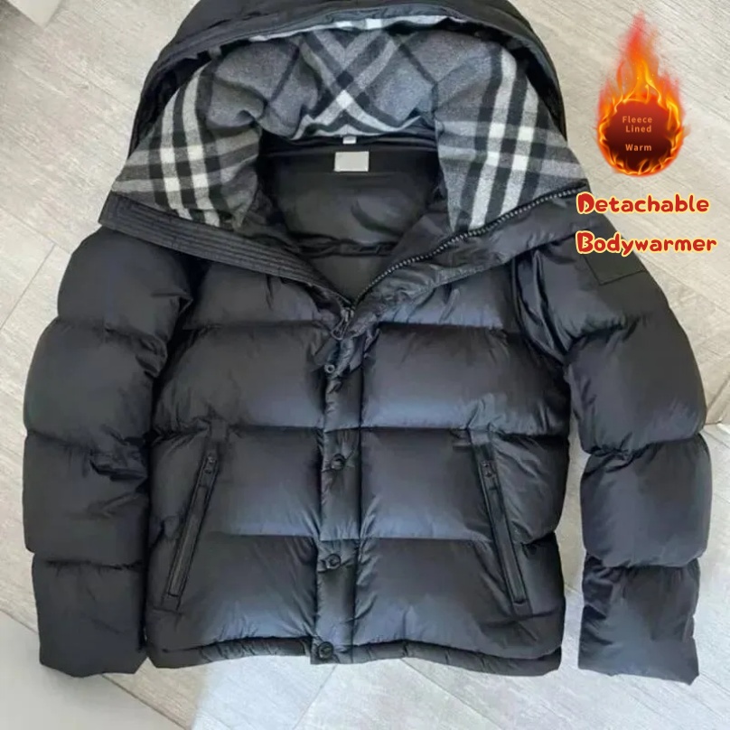 Doudoune puffer jacket Down winter jacket winter warm windproof down three-in-one doudoune jackets womens Thick Hooded Bodyweary Sleeves Detachable