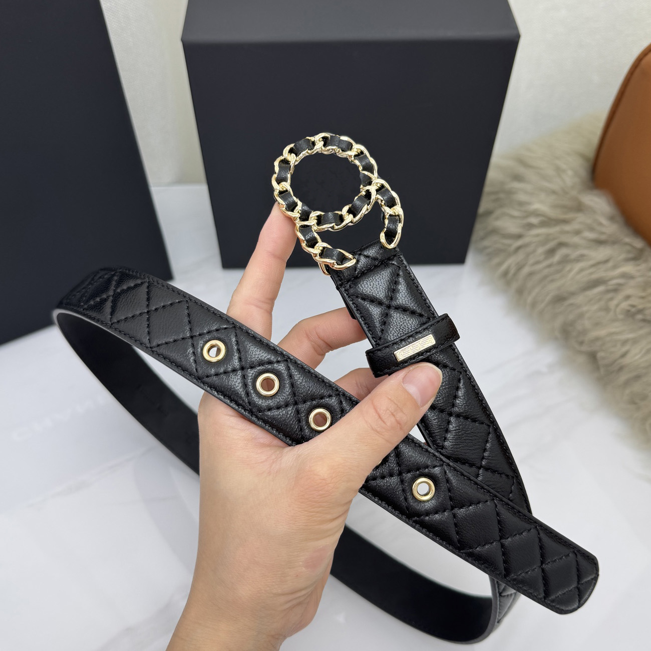 belt designer belt for women 12A genuine leather Letter width 3cm grid 2026 new high quality luxury buckle skirt dress pants daily christmas gift wi