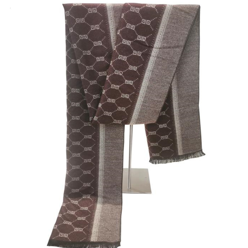Scarves Scarves Winter Scarf Men High Quality Fashion Business Brand Cashmere Soft Luxury Design Men's Shawls Wraps Male Bufandas
