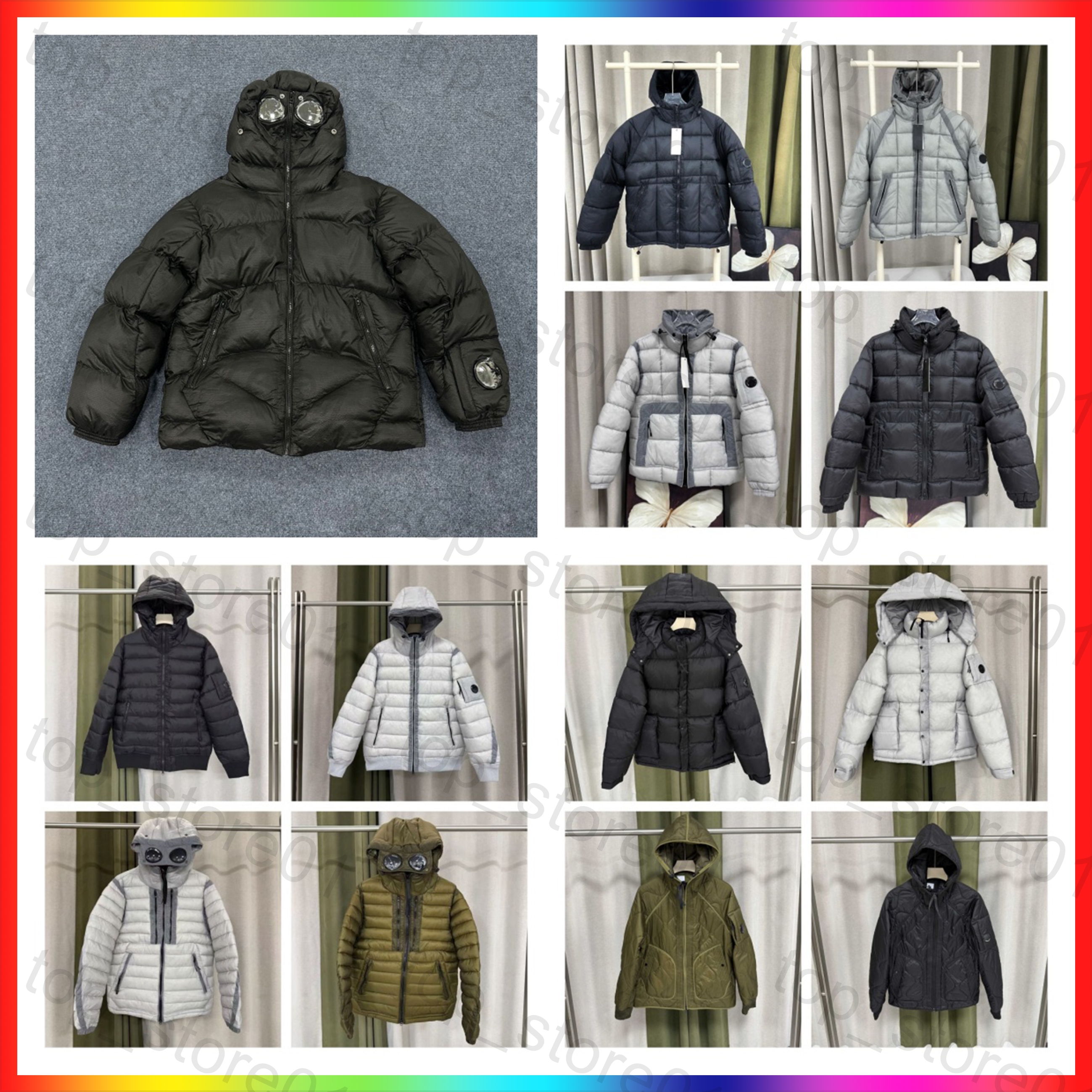 5A Designer Jackets Mens cmpanyyyy jacket Canada Puffer Jacket goggles decoration coat Puffer Coats Anti-Cold Windproof Warm Coat Thickened Long Sle