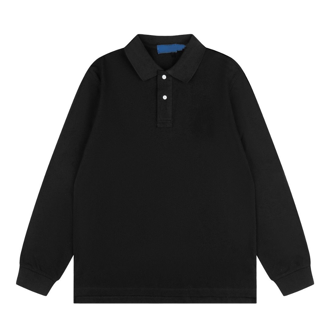 R POLO collar style basic embroidered logo knitted sweater for autumn and winter-2