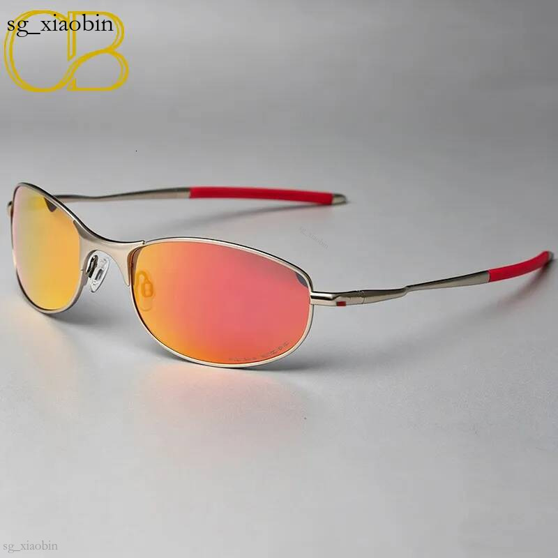 Original Polarized Sunglasses Oval Mens Luxury Brand Fishing Metal y2k Goggles Bicycle Glasses Riding Driving Designer Sports Cycling Hiking Climbin