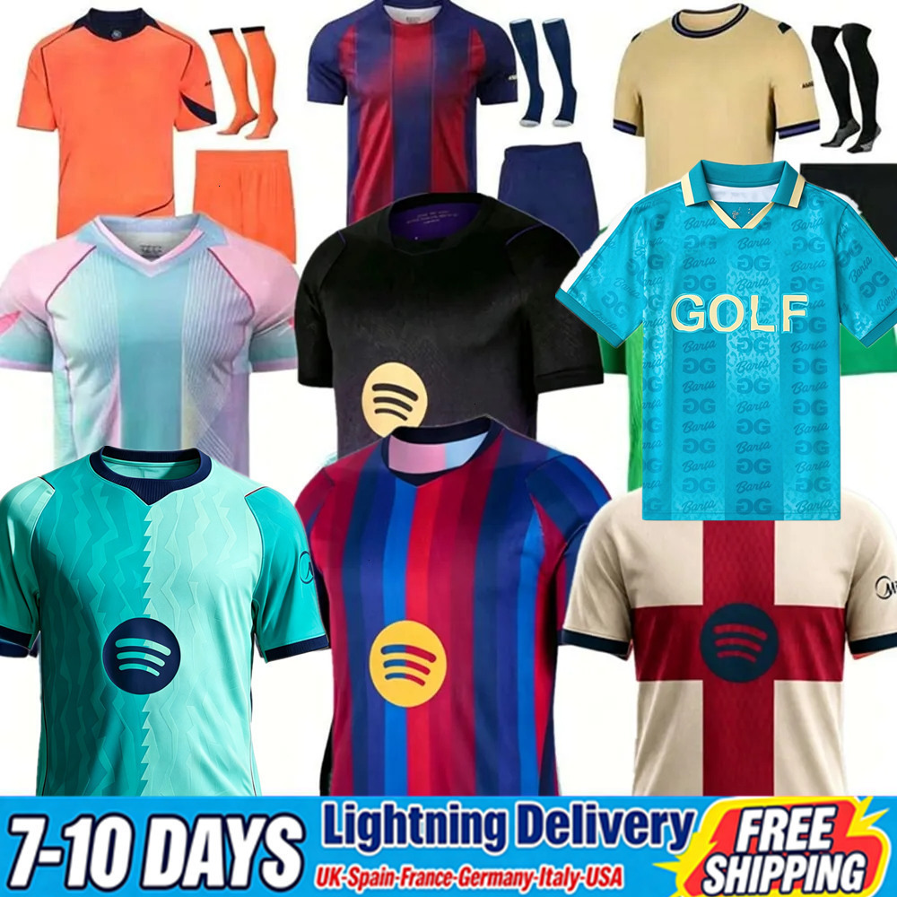 Barcelone 25 26 27 LAMINE YAMAL Lewandowski Soccer Jerseys GAVI Raphinha FERRAN2026 2027 Maillot de football TOP F. DE JONG Hommes Femmes Enfants