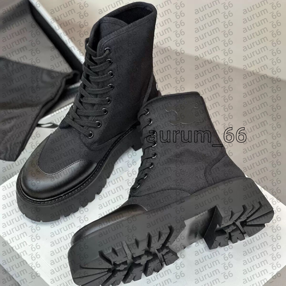 Womens Boots Designer Boots Platform Ankle Boot Luxury Women Boots Lace Up Ladies Patchwork Casual Street Shoes Fashion Chunky Heel Booties Warm Mar