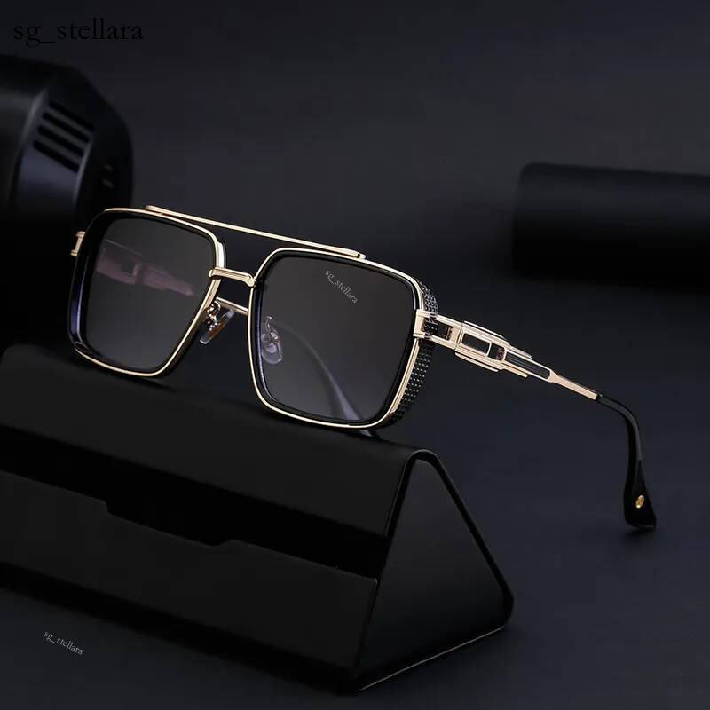 Designer Luxury Men's Sunglasses New European And American Retro Box Punk Style Outdoor Cycling Sunscreen Windproof Glasses Trendy Brand Access