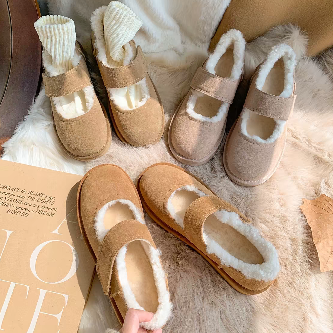 Bea Mary Jane Tazz Tasman Designer Slippers slides sandals Womens Fur Classic Mustard Seed Chestnut Sand Black Ultra Mini Platform Slip-on Les Petit