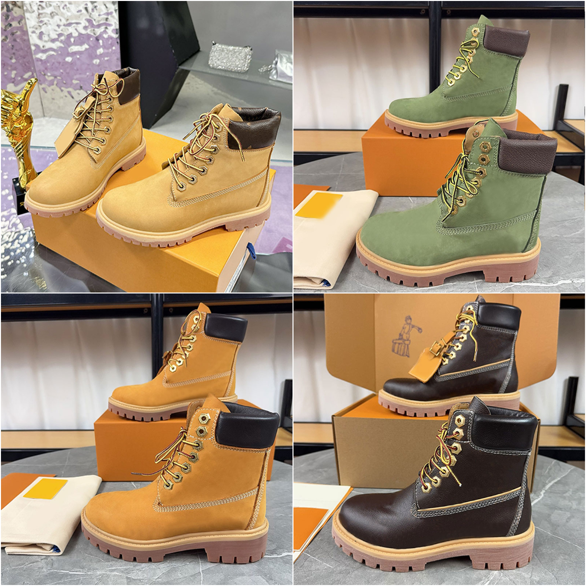 Printed ankle boots women mens boots waterproof winter ankle high boots retro leather ankle boots men chelsea boot casual platform shoes winter boot