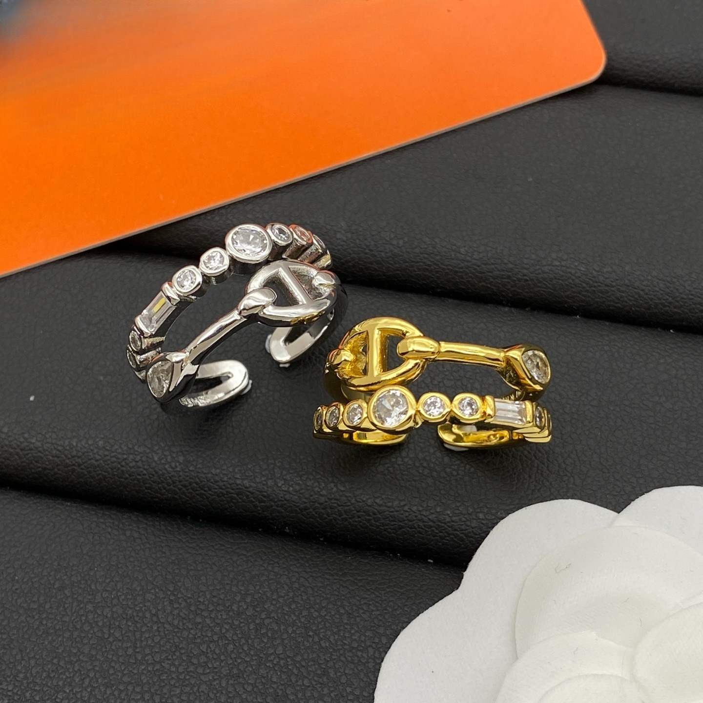 Classic Designer Ring Luxurious Open Accessory Gold Plated Rings for Women Designer Jewelry Couple Ring with Box