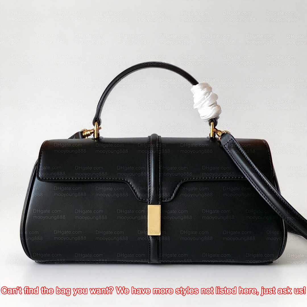 12A Upgrade Mirror Quality Designer East West Bags for Women Luxury 16 Handbags Shiny Leather Shoulder Bag Black Crossbody Purse with Box 105653