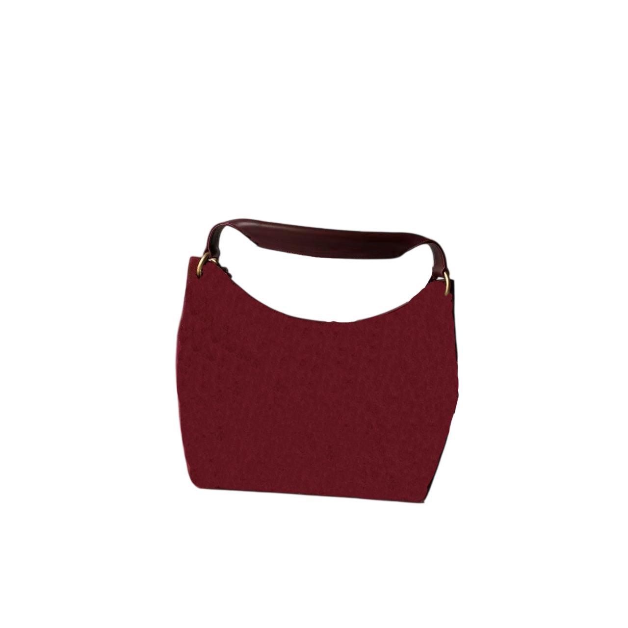 High-quality luxury fashion designer handbag, women's classic luxury suede handle hippie bag cross-body bag, simple chain handbag.