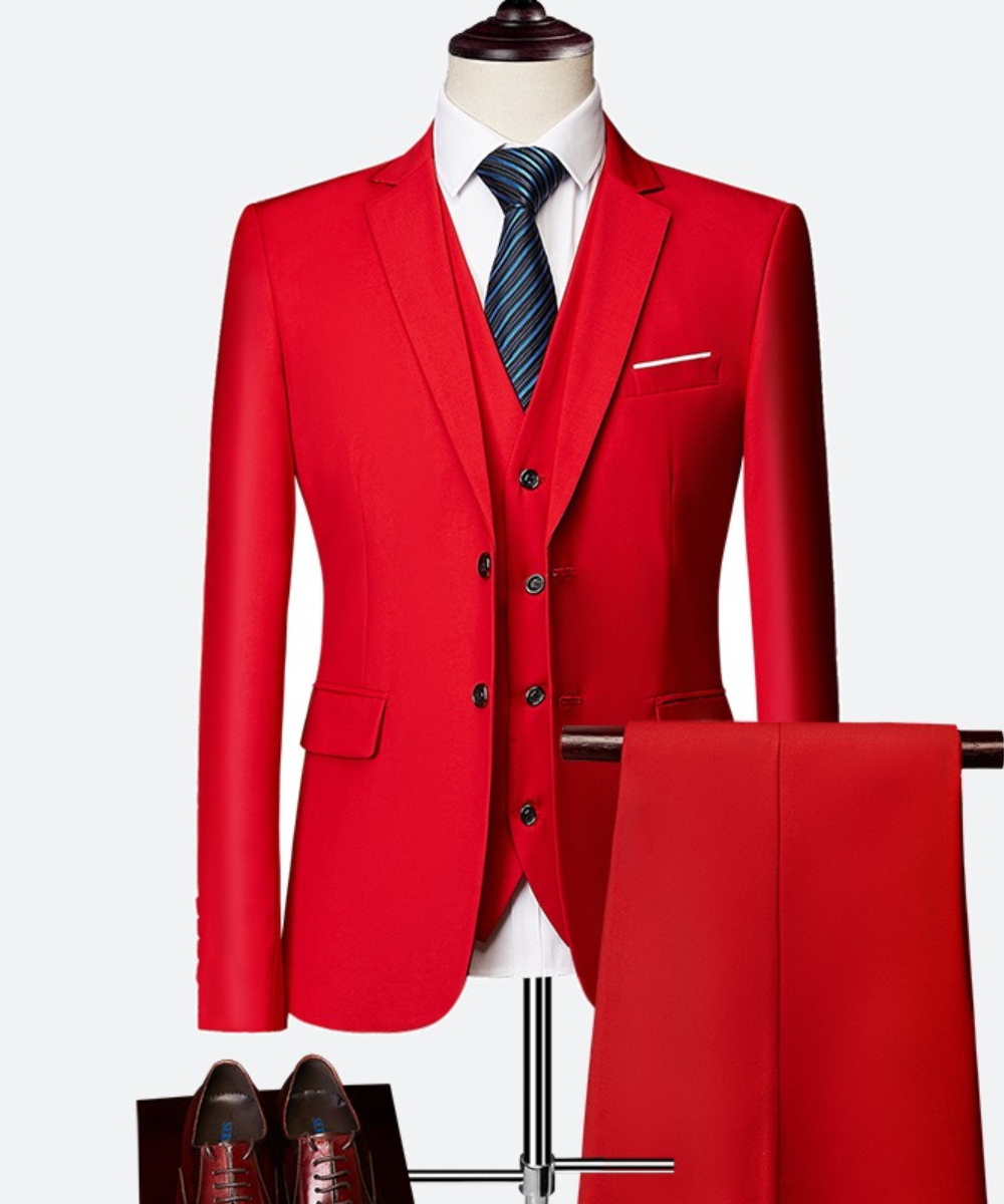 (594) New Men's Business-Casual Blazer for Spring and Autumn