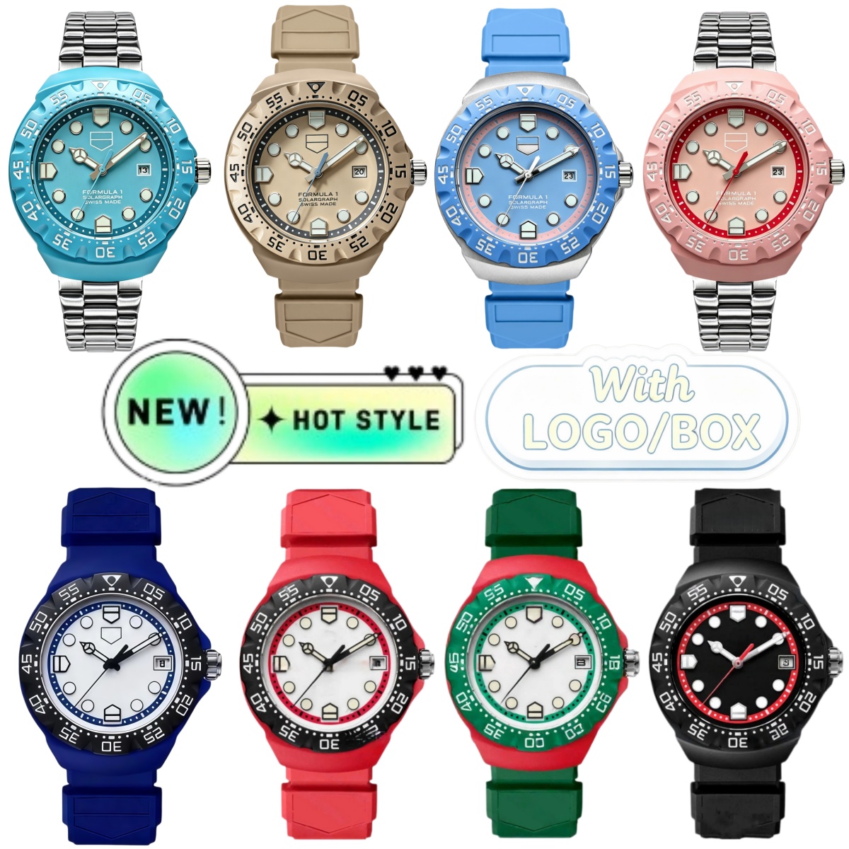 Mens Designer Tagedness Heuererity Watch Chronograph Sport Elegant Luminous Waterproof Wrist Watch Quartz And Automatic Movement High Quality Watch
