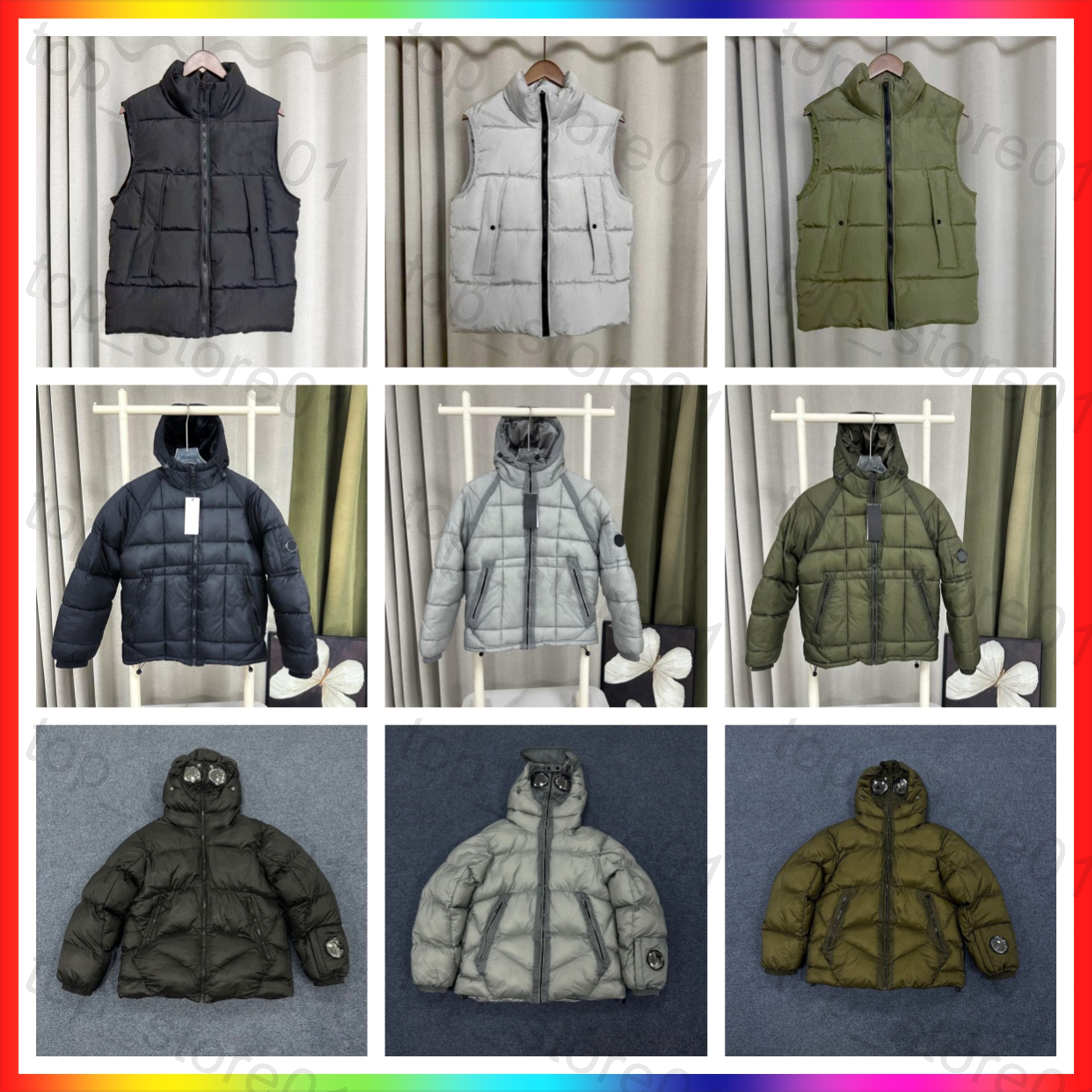 5A Designer Jackets Mens cmpanyyyy jacket Canada Puffer Jacket goggles decoration coat Puffer Coats Anti-Cold Windproof Warm Coat Thickened Long Sle