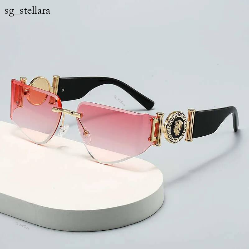 Premium Brand Designer European And American Style Curved For Women 2025 New High End Inverted Triangle Beauty Head Accessories Sunglasses Hot