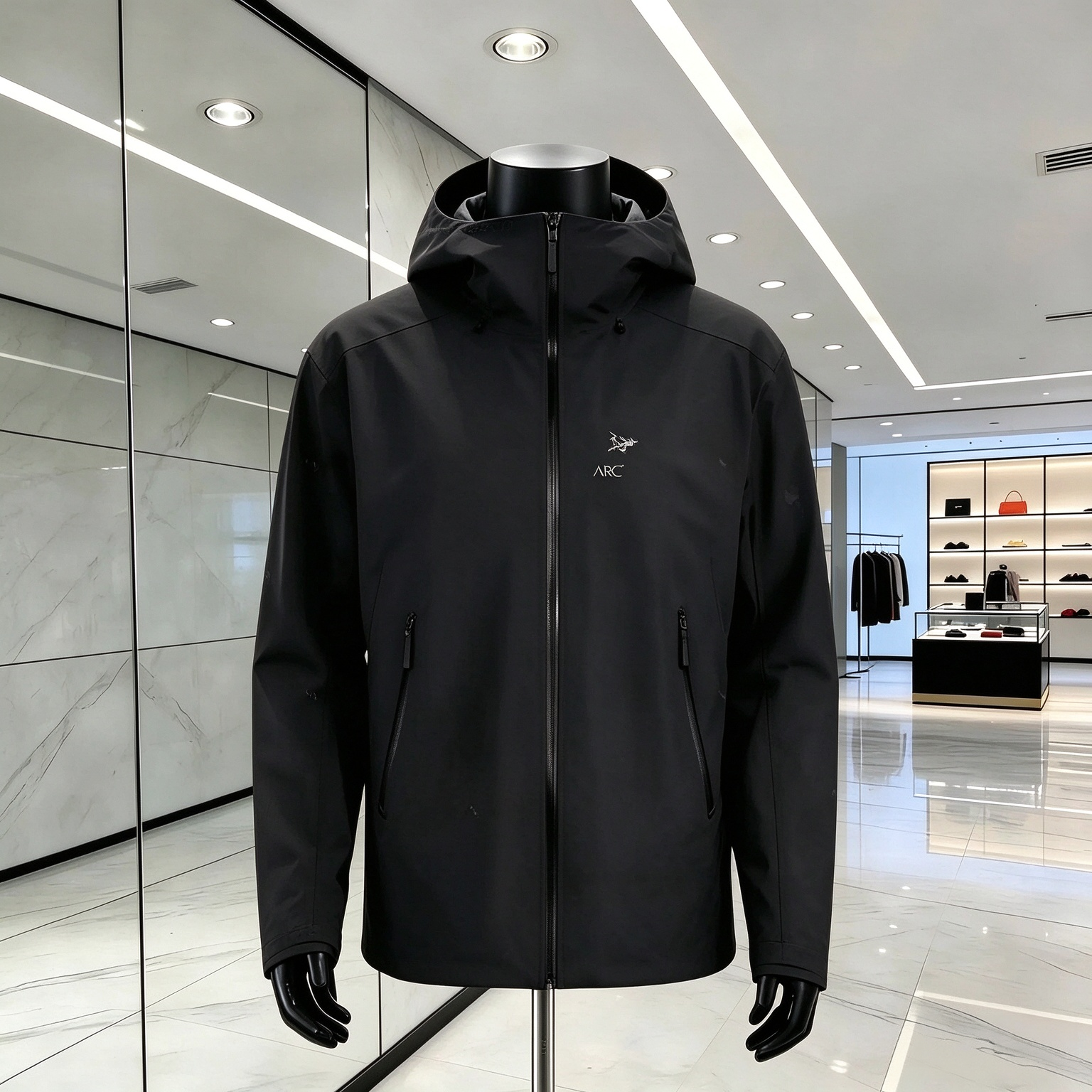 Arc Jacket Men Women Designer Jacket Brand Embroidered Logo Top Waterproof Goretex BETA ALPHA Jacket Hard Shell Zip Up Hood High Quality Windbreaker