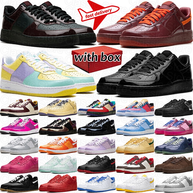 with box designer shoes men women free shipping one 1 flat skateboard sneakers vintage triple white black outdoor mens trainers runner