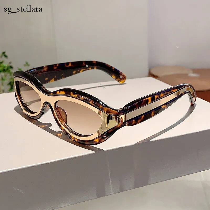 Designer Luxury Fashion Cat Eye Y2K New Sunglasses Street Style Anti Glare Outdoor Cycling Glasses Trendy Brand Women's Accessories Hot
